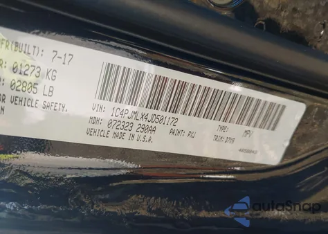 2018 Jeep Cherokee Latitude Plus 4X4 z USA, uszkodzony, nr VIN 1C4PJMLX4JD501172